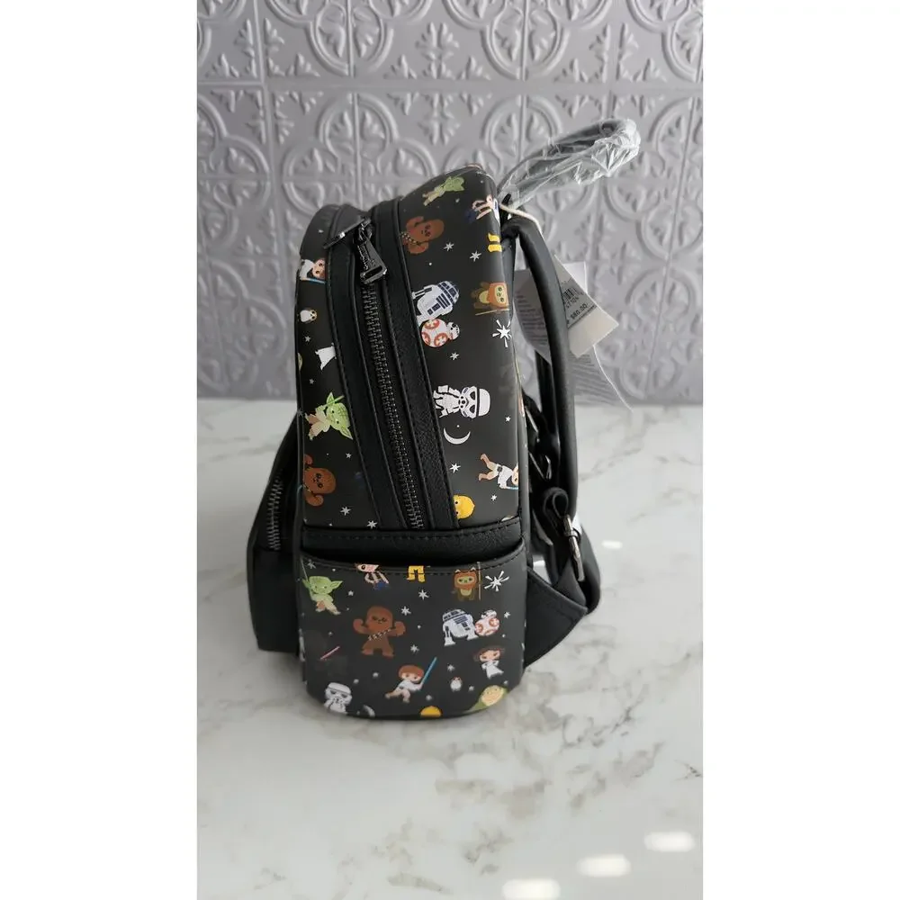 Disney Parks Loungefly Star Wars Chibi Character Mini Backpack NEW